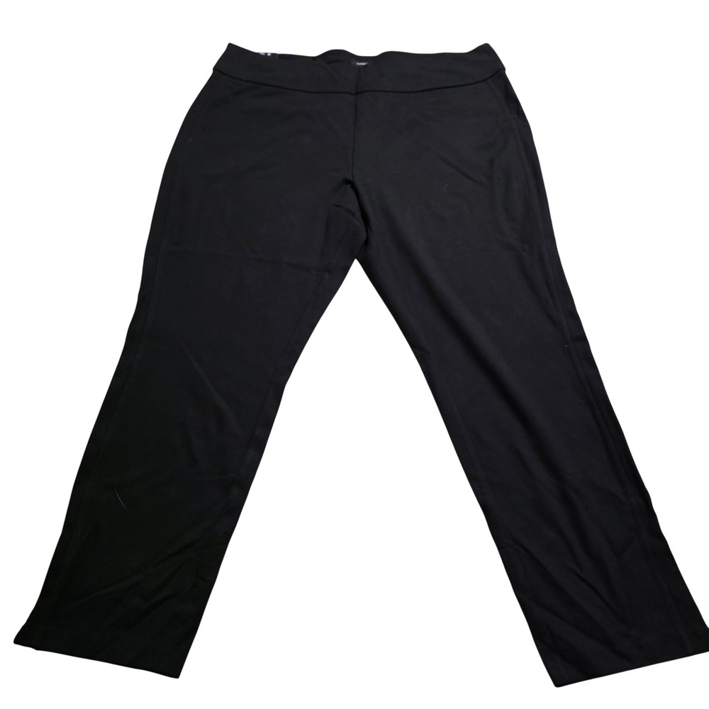 Express Womens XL Black Ponte Pant Pull On Slim Leg Ankle Trousers NWT - Picture 2 of 9